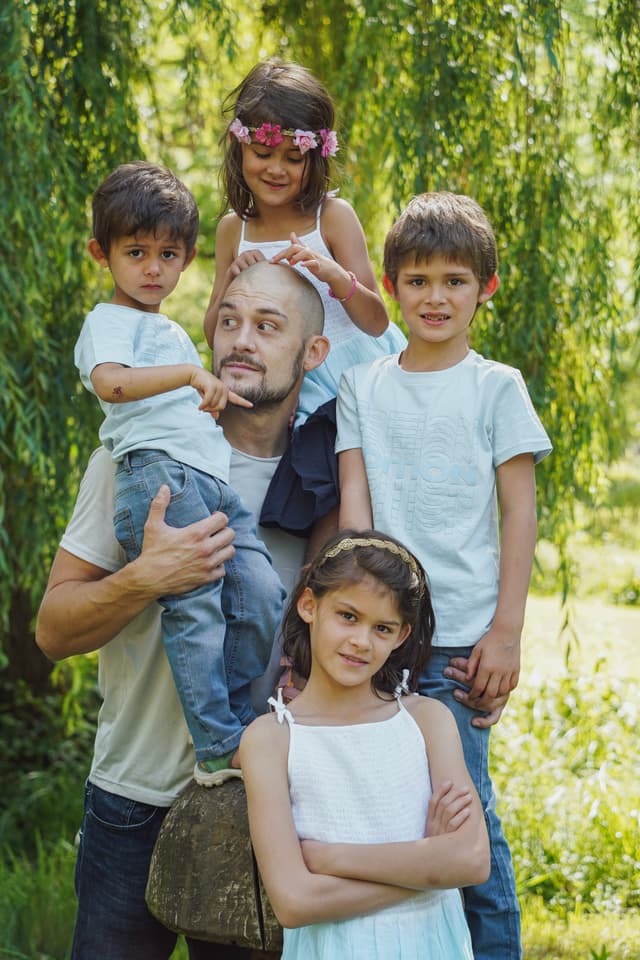 Photographie de famille en Dordogne