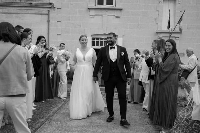 Moment de la cérémonie de mariage en Périgord