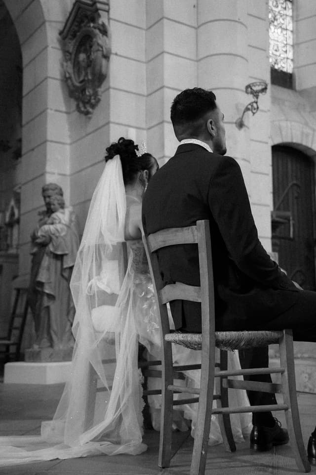 Moment de la cérémonie de mariage en Périgord