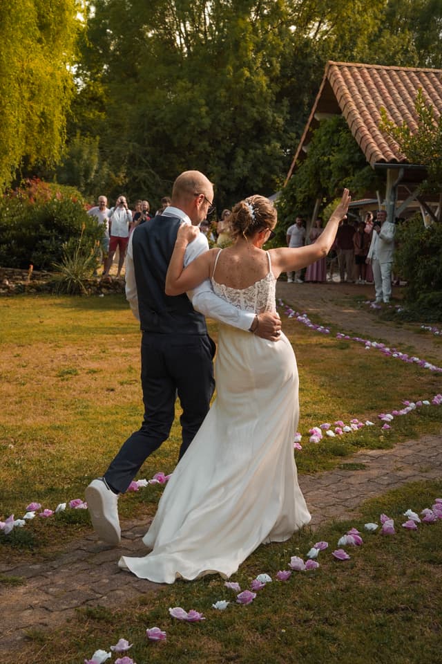 Moment de la cérémonie de mariage en Périgord