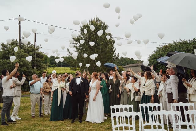 Photographie de couple le jour du mariage, Dordogne