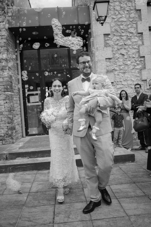 Moment de la cérémonie de mariage en Périgord
